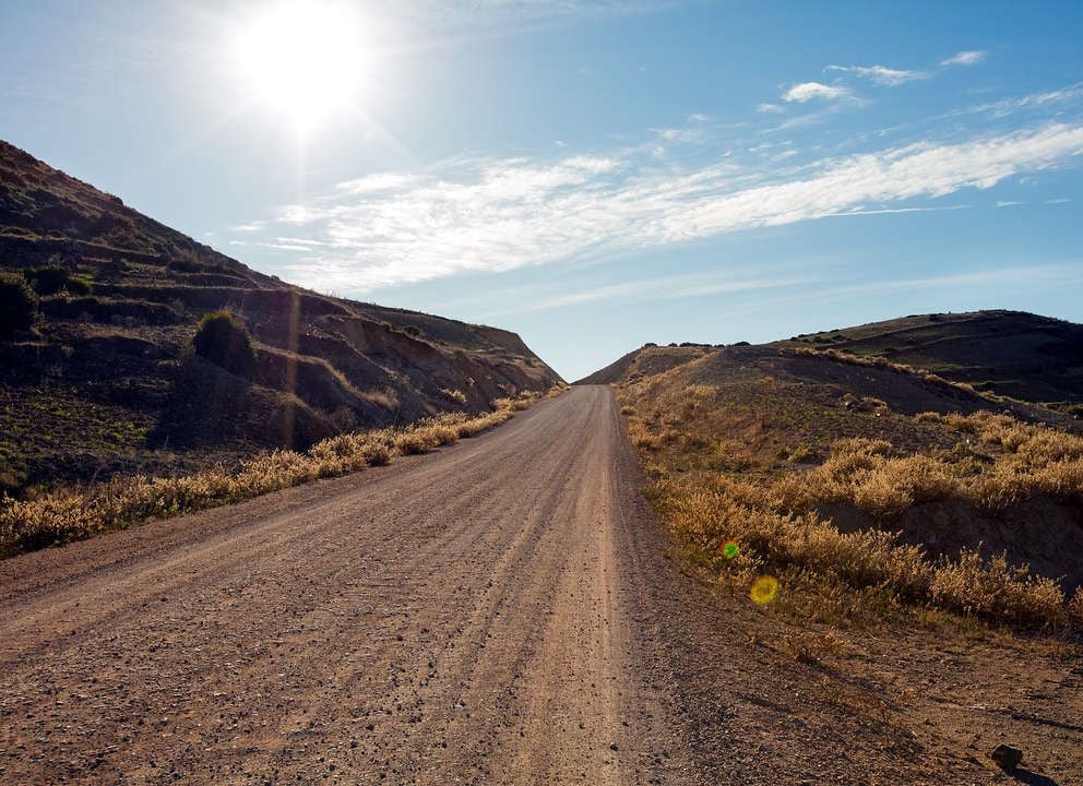 Many of the roads in Morocco are unpaved, and it can be hard to see far enough down the road to know whether it's safe to pass.