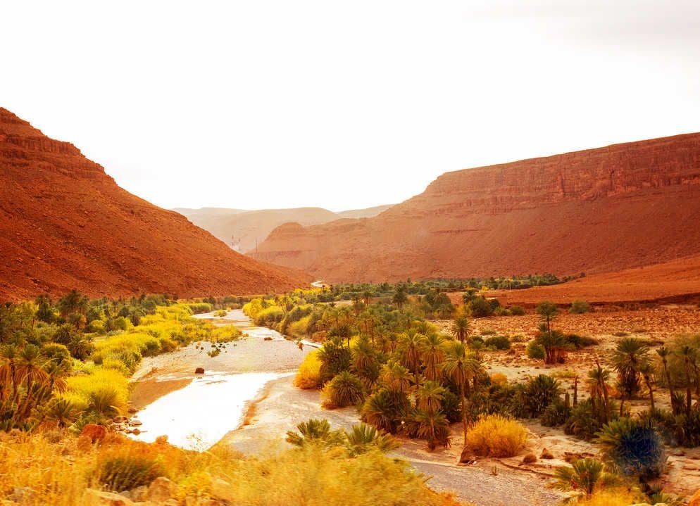 A stunning landscape seen from the roadside en route to Merzouga.